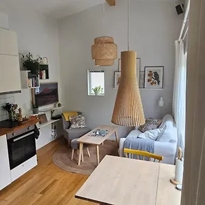 Ferienhaus Tiny Grey House With Loft, 15 Min From Center, Göteborg